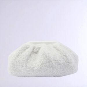 White Sherpa Clutch bag